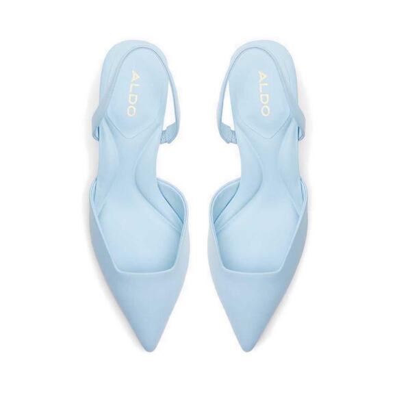 Aldo Malaga Blue Acrylic Heels - 8 - Blue - Picture 5 of 7